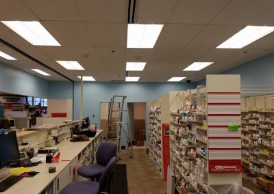 Huskers Painting Services Commercial Interior: CVS Pharmacy 1250 K Plaza Omaha, NE