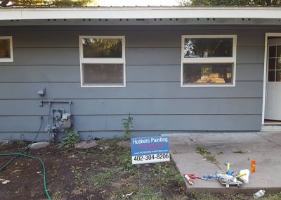 Huskers Painting Residential Exterior: 411 Eldora Ln. Lincoln, NE. 68505