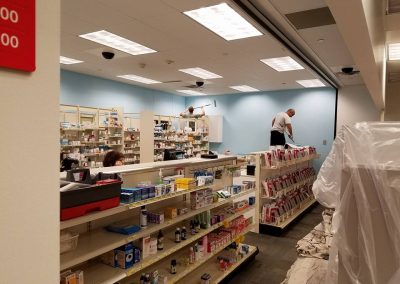 Huskers Painting Commercial Interior: CVS Pharmacy 6636 North 73rd Plaza ,Omaha NE